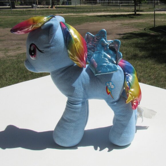 My Little Pony Sparkle Rainbow Dash Plush Toy Stuffed Animal Soft & Cuddly 07/17 - Picture 2 of 5
